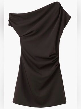 Mango asymmetrical mini dress